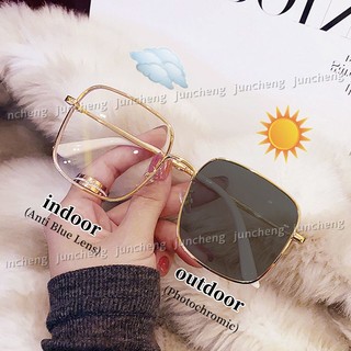 Kính Chống Bức Xạ Photochromic Sắc Thái Cho Người Phụ Nữ Chuyển Đổi Kính Mắt Máy Tính Kính Mắt Có Thể Thay Thế Ống Kính Quá Khổ Kính Mắt Khung Chuyển Tiếp Chống Ánh Sáng Xanh chói