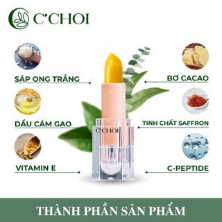 Son Dưỡng Môi Saffron C'choi - Dưỡng Ẩm Môi - Cải Thiện Nứt Nẻ - Giảm Thâm Môi - 4g