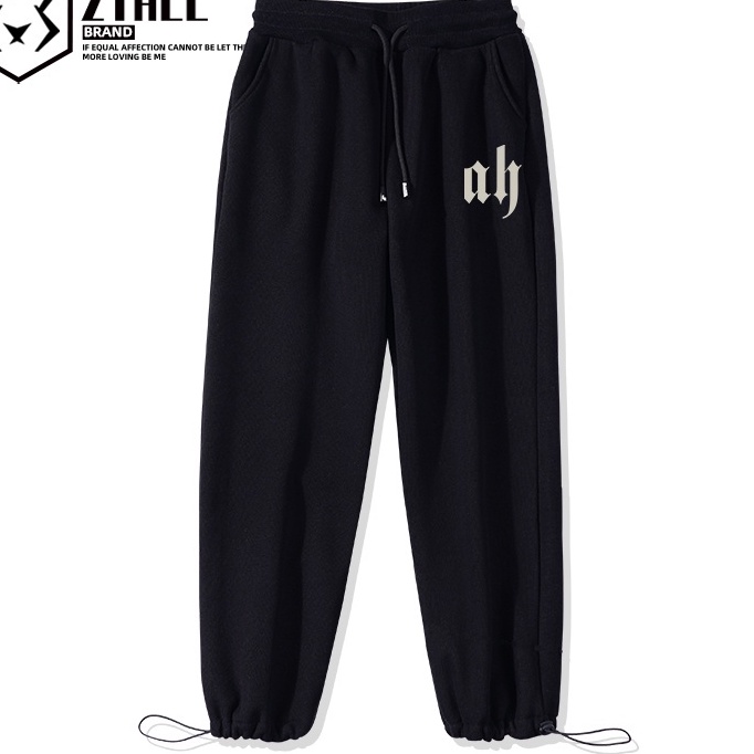 Quần dài Jogger cho nam nữ thể thao in Họa Tiết Đôi Thánh Gía - AB -Kẻ Sọc chất vải nỉ da cá 100 cotton HappyFamily