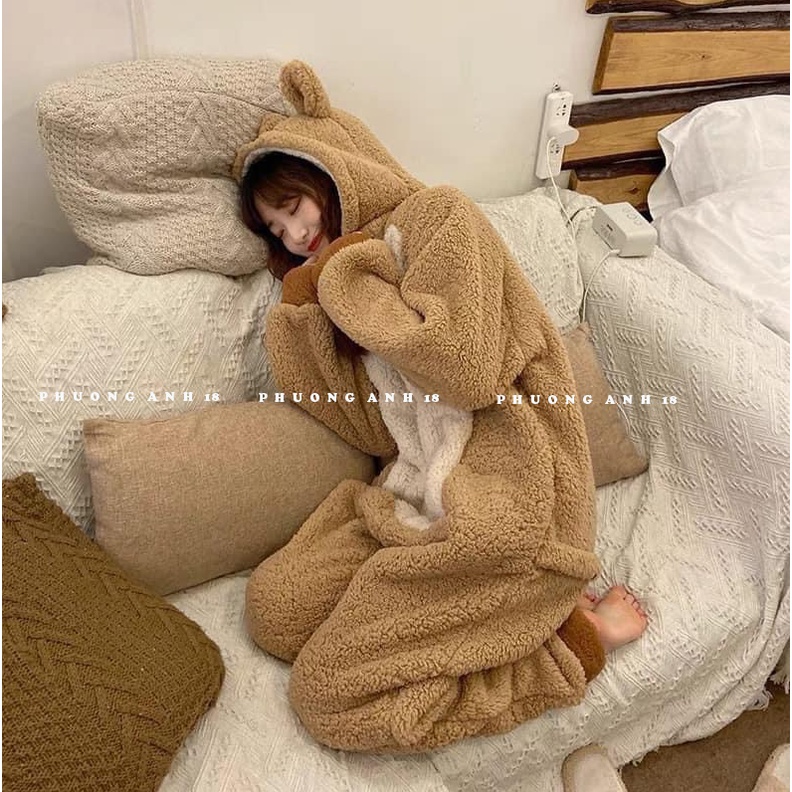 Bộ lông gấu liền thân CUTE