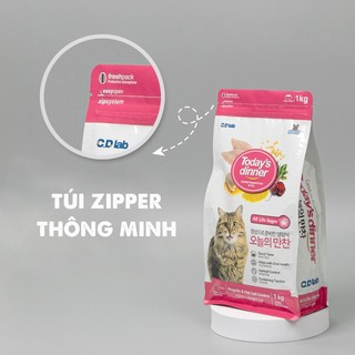[Hỏa Tốc] Hạt TODAY'S DINNER cho mèo - Túi 1kg