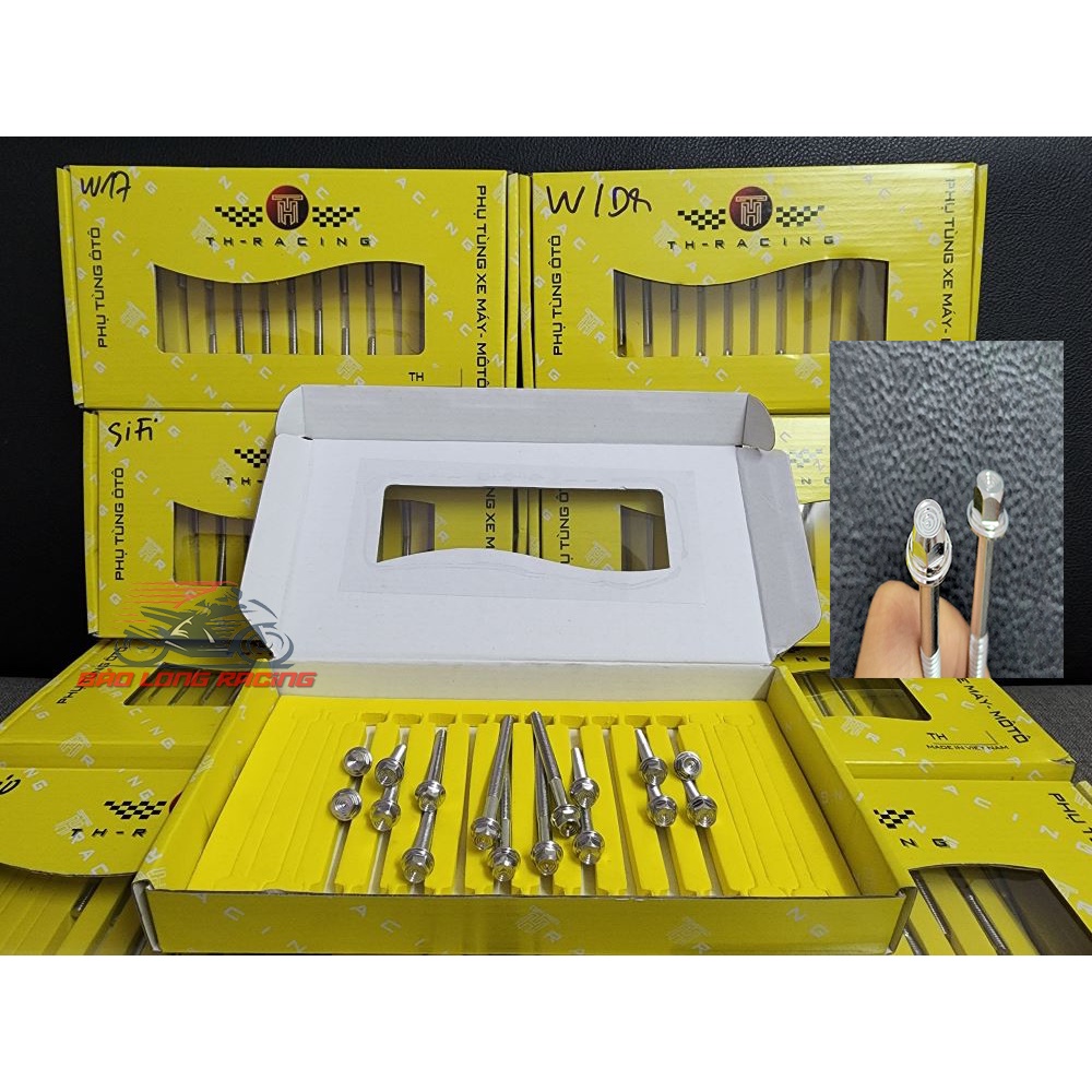 Salaya TH THÁI Bộ ốc lốc máy Inox 304 gắn xe máy,Winner,Exciter,Sirius,Sonic,Wave,Dream,Vario,Future 125,Raider Satria..