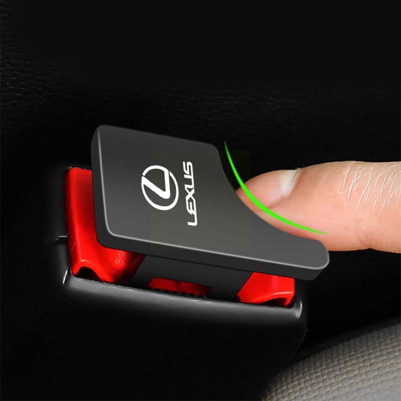 1 Chiếc Kim Loại Xe An Toàn Khóa Kẹp Xe Biểu Tượng Dây An Toàn Cắm Báo Động Hủy Chặn Cho Xe Lexus ES300 RX330 RX300 GS300 IS250 IS200 CT200h NX RX