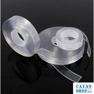 Băng keo nano 2 Mặt Đa Năng Trong Suốt Dài 5m Dính Mọi Bề Mặt Tiện Lợi GD602-KNano-5m