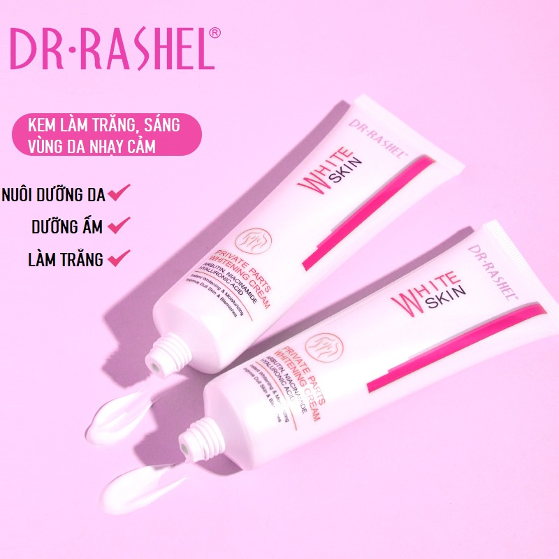 Kem Dưỡng Trắng Da DR.RASHEL WHITE SKIN, Dưỡng Trắng Da Mặt, Giảm Thâm Sạm Da Vùng Cánh Tay, Đầu Gối, Biki.ni
