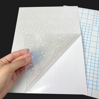Phim Laminate Lạnh Khổ A4 Kích Thước A4 | Bộ 10 Tờ 10 Tờ | Bảng Phấn Mắt 13 Màu Kết Cấu Lì Sáng Bóng | Giấy Dán Tường Bằng PVC Vinyl Trong Suốt Chống Thấm Nước | Giấy Kertas Tự Dính Chuyên Dụng Cho Máy Laminator