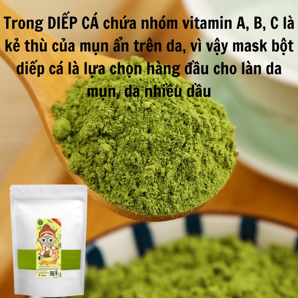 Bột diếp cá Calen ngăn ngừa mụn cám , giảm táo bón thanh nhiệt giảm nóng trong Calen Herb Powder
