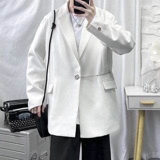 ÁO KHOÁC BlAZER NAM NỮ-ÁO KHOÁC VEST T-A-N THỜI TRANG UNISEX PHONG CÁCH HÀN QUỐC AV020 ĐEN VÀ TRẮNG KEM (kèm phụ kiện)