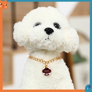 Thẻ Đeo Cổ Bằng Hợp Kim Mạ Vàng Hình Chuông Nhỏ Dễ Thương Không Phai Cho Thú Cưng