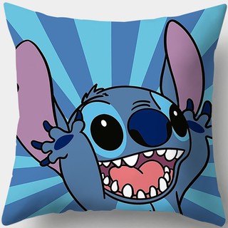 Stitch Cartton Một Mặt In Hình Chữ Nhật Polyester Gối Phòng Ngủ Sofa Trang Trí Nhà Gối (Không Có Lõi Gối)