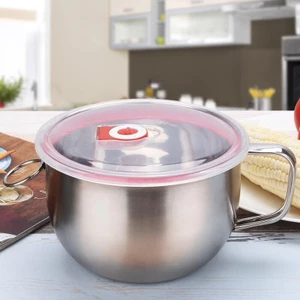 Ca úp mì giữ nhiệt inox cao cấp + bộ muỗng nĩa đũa inox