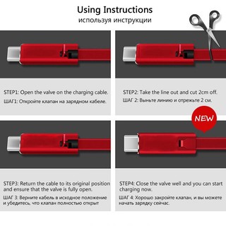 Dây Cáp Sạc USB Type-C Tái Sử Dụng Được Cho IOS Android