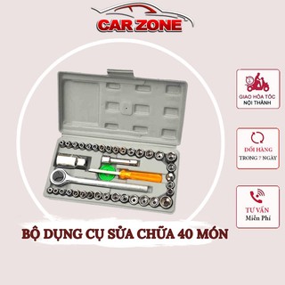Bộ Dụng Cụ Sửa Chữa Đa Năng 40 Món Cho Ô Tô, Xe Máy Tiện Dụng CarZone