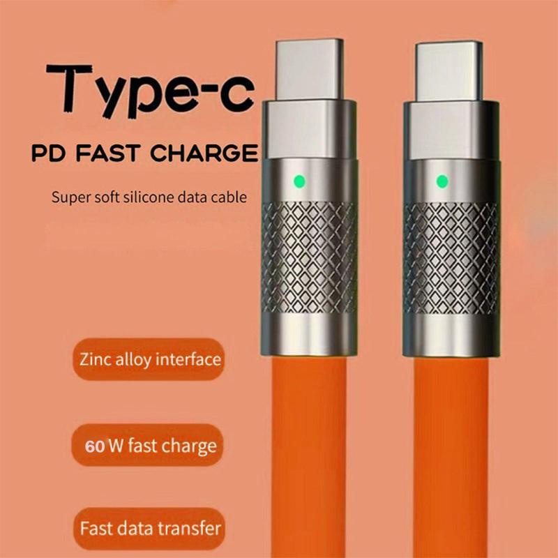 Ảnh Cáp sạc nhanh HdoorLink đồng bộ dữ liệu usb loại C 60W 120W 6A cho điện thoại Android 3