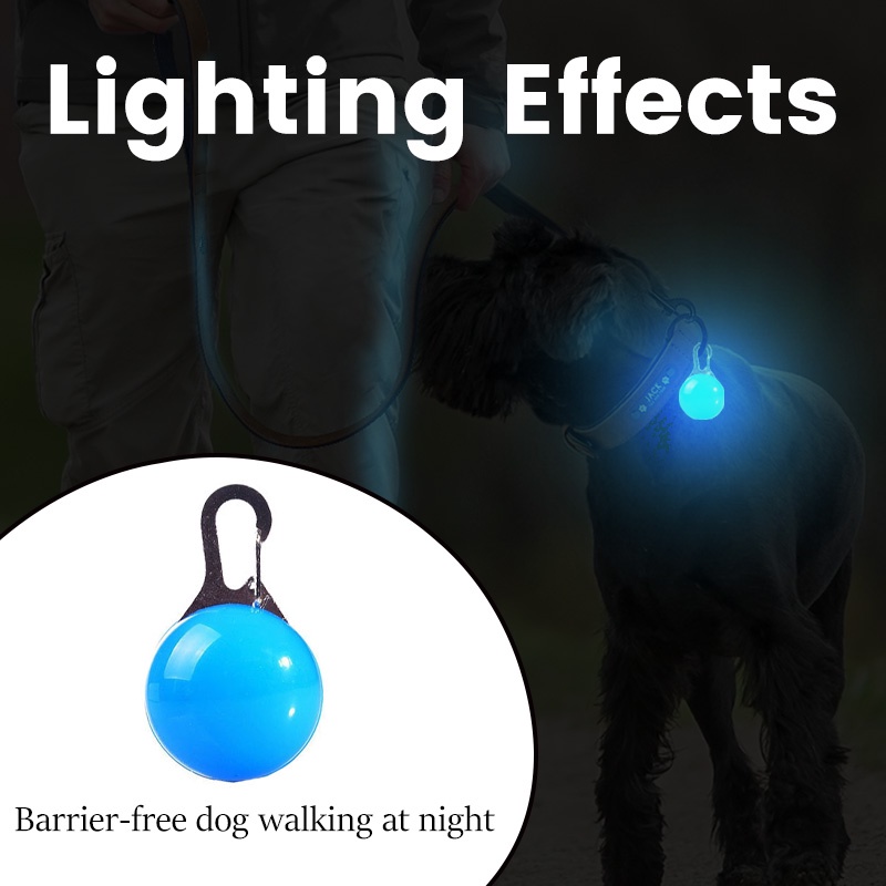 HamshMoc Đèn LED Bật Sáng Cổ Chó Đèn Ngủ Di Động Cho Chó Đèn Ngủ Cho Lớn Vừa Nhỏ Chó Mèo Thú Cưng Chạy Cắm Trại Leo Xe Đạp
