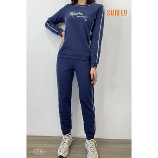 BỘ THỂ THAO SUNFLY CHẤT COTTON  DA CÁ ÁO DÀI QUẦN DÀI SS5570