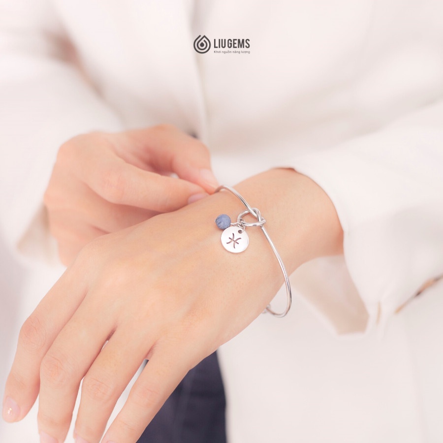 Vòng Tay 12 Cung Hoàng Đạo Liugems Thép Không Gỉ Mix Đá Tự Nhiên Phong Thuỷ Tinh Tế VT01