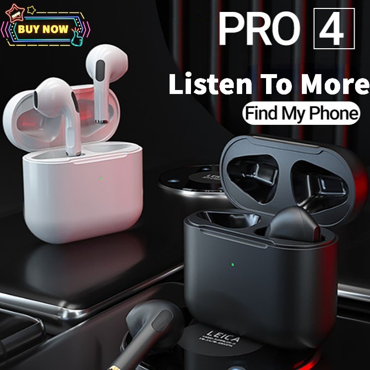 Tai Nghe Bluetooth Không Dây Pro4 TWS Tích Hợp Mic Cho Tất Cả Điện Thoại / Máy Tính