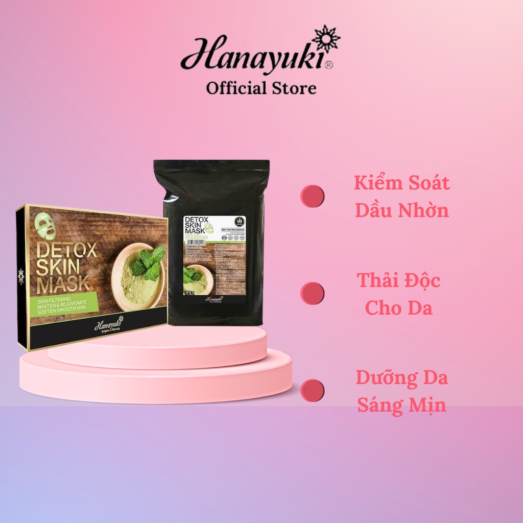Ảnh Mặt Nạ Detox Hanayuki Thải Độc Kiềm Dầu,Detox Hanayuki Chính Hãng 2