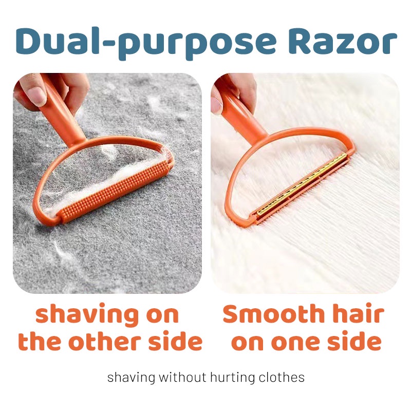 HamshMoc Di Động Thú Cưng Tẩy Lông Có Thể Tái Sử Dụng Lint Brush Mannual Brush Máy Cạo Lông Nhanh Hai Mặt Vải Dính Pilling Remover Scraper