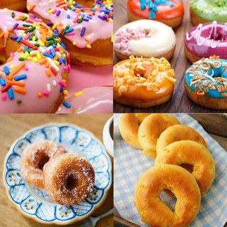 Khuôn Silicone Làm Bánh Ngọt Donut Socola Mousse - Khuôn Bánh Rán Vòng Fondant Trang Trí Bánh Nướng Bánh