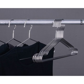 42CM  - Combo 5 móc quần áo tròn bằng inox chống trượt inox - moc quan ao