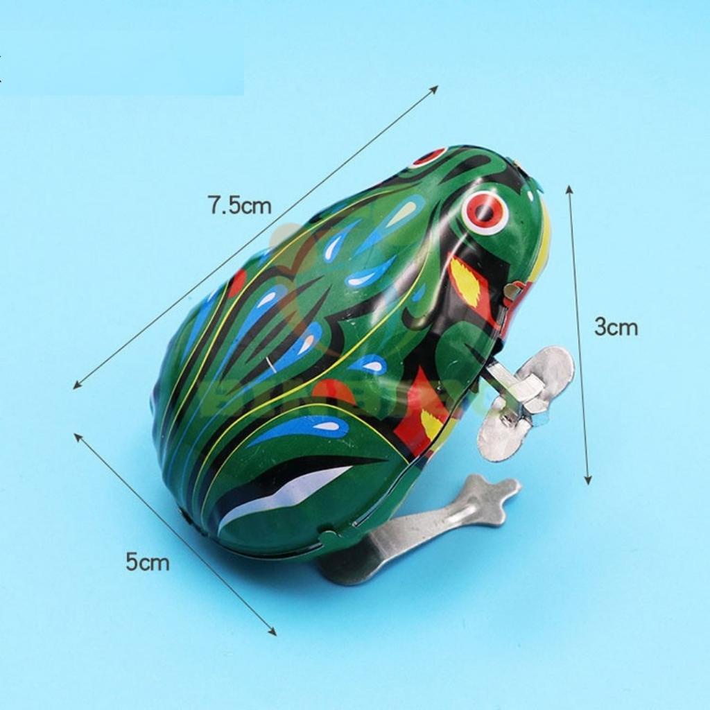 Đồ chơi Ếch nhảy vặn cót bằng kim loại siêu bền cho bé - Binbibo