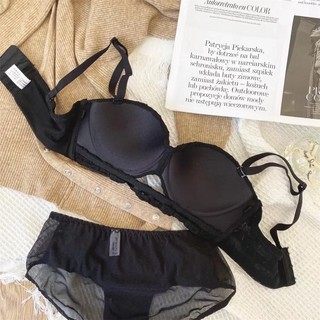 1 set strapless women bra backless non-slip wedding dress sexy invisible girl lingerie wireless push up female bralette underwear set