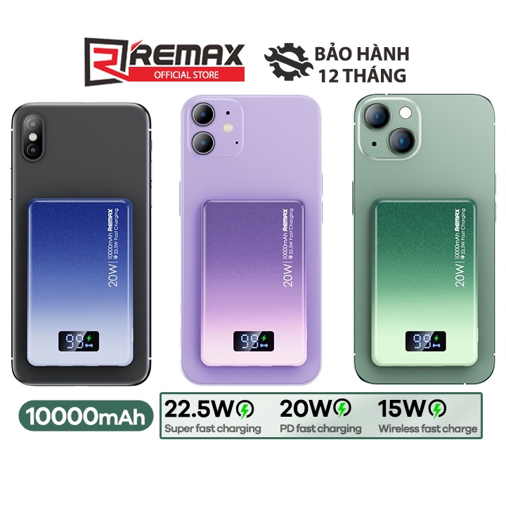 Pin sạc dự phòng không dây REMAX RPP-531 10000mAh tích hợp sạc nhanh ...