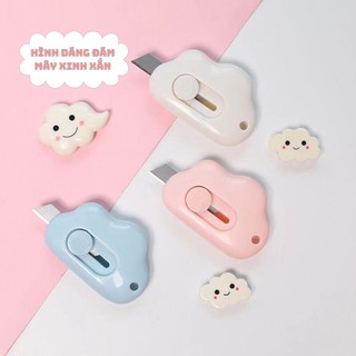 Dao Rọc Giấy Mini Hình Đám Mây Nhiều Màu Sắc Dễ Thương { H }