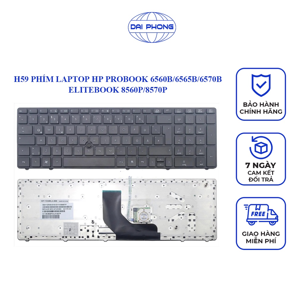TECLADO PARA LAPTOP HP ELITEBOOK 6560B 6565B 6570B 8570P 8560P NEGRO EN