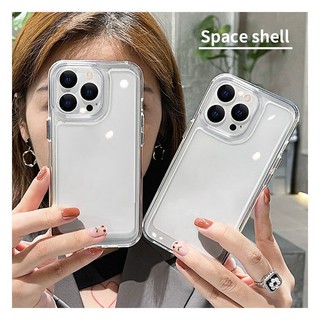 Ốp lưng trong suốt chống sốc cho IPhone 16 15 13 12 Mini 11 14 Pro Max X XR XS 7 8 Plus SE 2022 Vỏ bọc giáp mềm TPU