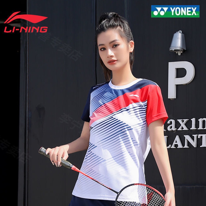 Li Ning Bộ Đồ Thể Thao Cầu Lông Tay Ngắn Nhanh Khô Thời Trang 2022 Cho Nam Và Nữ