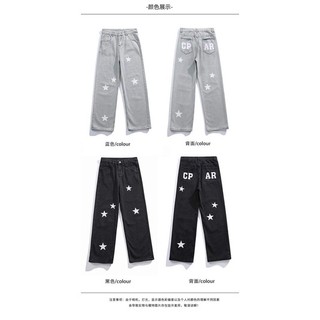 Quần Jeans Baggy Nam Nữ  (hình thêu nổi) Form Rộng Dáng Suông,Chất Bò Màu Đen Xanh,Thời Trang Unisex Phong Cách Hàn Quốc