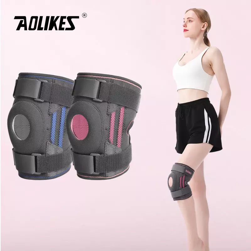 Bó bảo vệ đầu gối hỗ trợ xương khớp AOLIKES A-7911 Compression support breathable sports knee pad