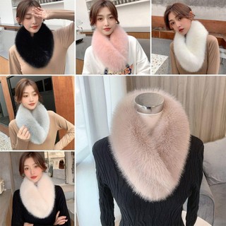 Khăn lông giả NCE Khăn lông dày cổ ấm áp Khăn lông thú nữ
