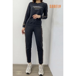 BỘ THỂ THAO SUNFLY CHẤT COTTON DA CÁ ÁO DÀI QUẦN DÀI SS5569