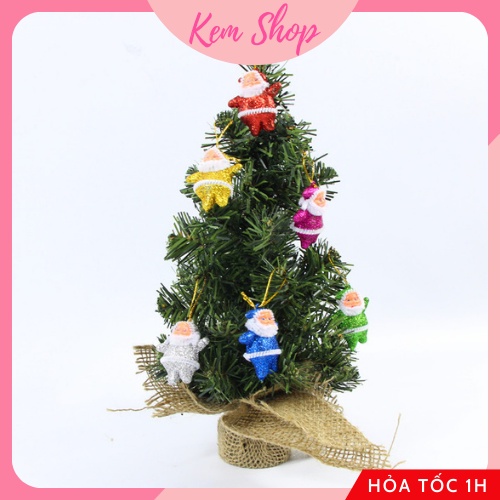 Cây thông Noel mini để bàn trang trí giáng sinh 30cm/40cm/50cm (cây chưa kèm phụ kiện) - Kem Shop K296