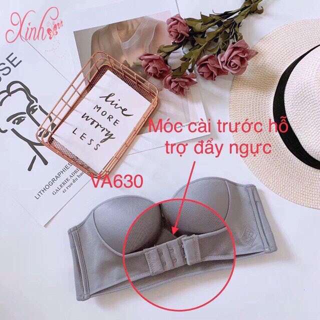 Áo Ngực Không Dây Không Gọng Nâng Ngực Chống Tuột Cài Trước Siêu Quyến Rũ 336