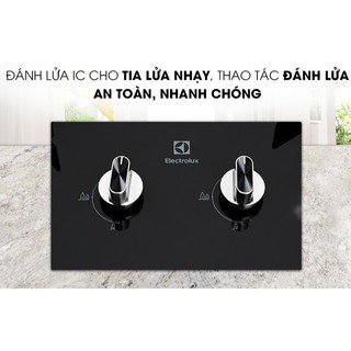 Bếp gas âm Electrolux EHG723BA chính hãng 100% trưng bàyTiết kiệm gas,Đánh lửa IC,an toàn Có đầu hâm
