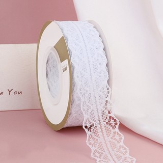 Ruy băng ren lưới hoa rộng 3cm [lẻ 5 mét] viền hai biên phụ kiện trang trí handmade, làm nơ, bó hoa, hộp quà