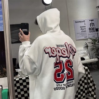Áo Hoodie Tay Dài In Số 25 Thời Trang Đường Phố Mỹ Cổ Điển Dành Cho Nam Nữ