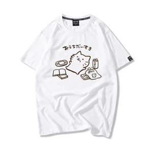 Áo Thun Nữ Tay Lỡ HappyFamily In Hình Chú Mèo Đáng Yêu Ngộ Nghĩnh Cotton 100 Cao Cấp