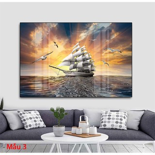 Tranh Tráng Gương Laminate - Treo Tường Dành Cho Người Tuổi Tý - Thuận Buồm Xuôi Gió
