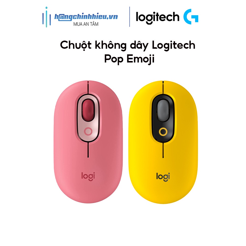 [Mã BMLTB200 giảm đến 100K đơn 499K] Chuột Bluetooth Logitech Pop Emoji Blast - Yellow