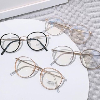 Gọng kính cận thời trang nữ nam mắt tròn ngố cá tính hottrend phong cách Nhật Hàn chống tia UV và bức xạ đẹp rẻ 073