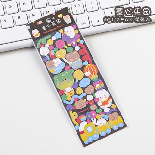 3 Sticker, Nhán Dán Fullcorlor 6*17,5Cm - Thỏ Hồng VPP