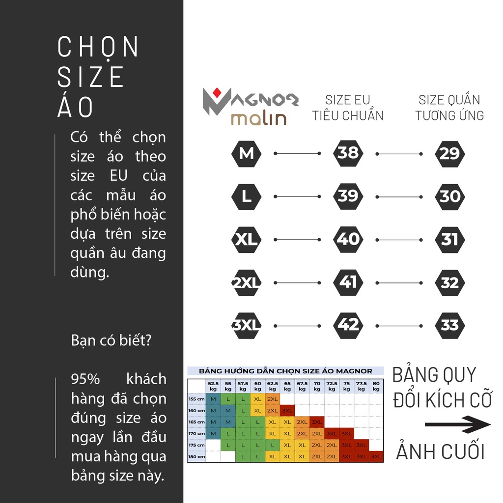 Áo sơ mi CỔ TÀU nam dài tay HTSM MAGNOR Malin vải Polyspun trơn chống nhăn, dáng slimfit che khuy
