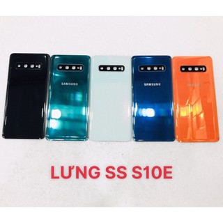 Lưng vỏ samsung s10e - nắp lưng edge - nắp pin sam sung g970 - lưng pin - lưng kính có viền kính camera ngoài. viền lens