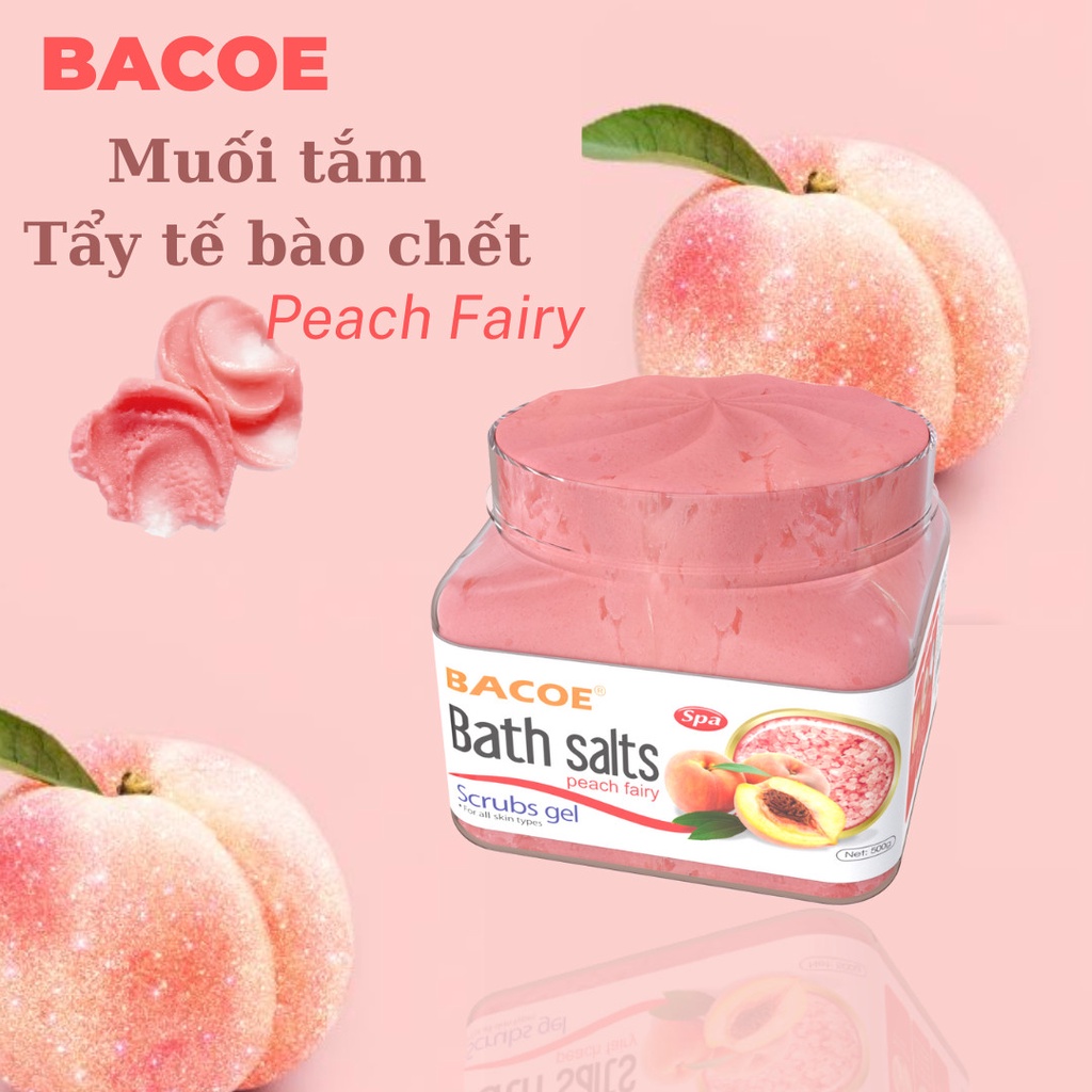 [Mới] Muối Tắm Tẩy Tế Bào Chết Cơ Thể Giảm Mụn Lưng BACOE 600g